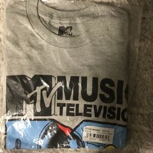 Tv music Gray Logo Tee size medium